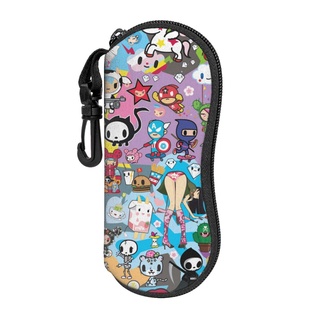 Tokidoki เคสแว่นตากันแดด นีโอพรีน แบบนิ่ม เบาพิเศษ มีซิป พร้อมคลิปหนีบเข็มขัด