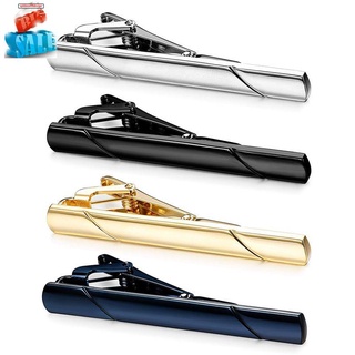 4Pcs Tie Clips for Men Tie Bar Clip Set for Regular Ties Necktie Wedding Business Clips