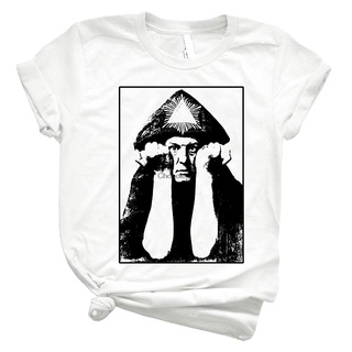 เสื้อยืด พิมพ์ลายกราฟฟิค Amz-Choicez Aleister Crowley 71 แฟชั่นสําหรับผู้ชาย และผู้หญิงS-5XL