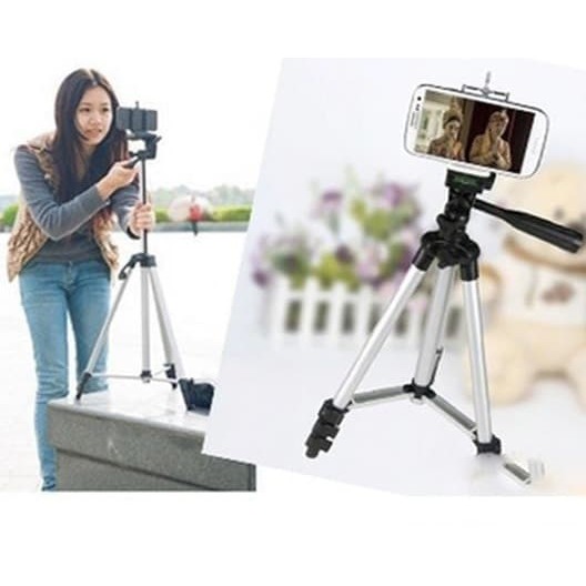 Weifeng WT-3110A ขาตั้งกล้อง + ที่ยึด U สากลสําหรับโทรศัพท์มือถือและกล้อง