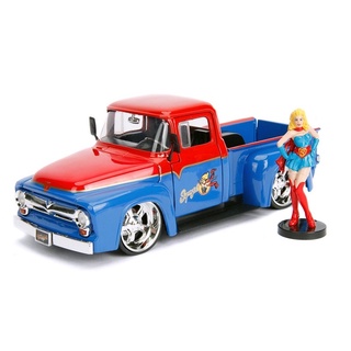 โมเดลรถยนต์ โมเดลรถเหล็ก Supergirl &amp; Ford F-100 Pickup