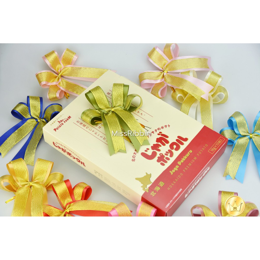 [no.2502309] (1ชิ้น) โบว์สำเร็จรูป โบว์ติดของขวัญ โบว์ติดของรับไหว้ พร้อมส่ง ผลิตโดยคนไทย ราคาถูก