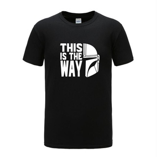 [COD]เสื้อยืด ผ้าฝ้าย พิมพ์ลาย Star Wars This Is The Way สีดํา แฟชั่นฤดูร้อน สําหรับผู้ชาย