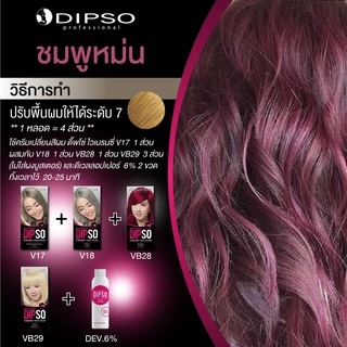 ครีมเปลี่ยนสีผม ดิ๊พโซ่ ไวเบรนซี่ 60 มล. DIPSO VIBRANCY HAIR COLOR 60 ml.