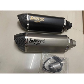 สินค้าพร้อมส่ง ปลายท่อ AKRAPOVIC 18 นิ้ว *ปากตรง (*ทักแชทสอบถามก่อนสั่งซื้อ)