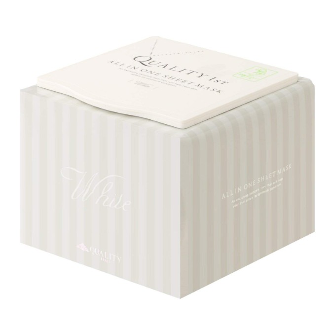 QUALITY FIRST - แผ่นมาส์กหน้าควอลิตี้เฟิร์ส ชีท มาส์ก ไวท์ บรรจุ 30 แผ่น / QUALITY 1st Sheet Mask Wh
