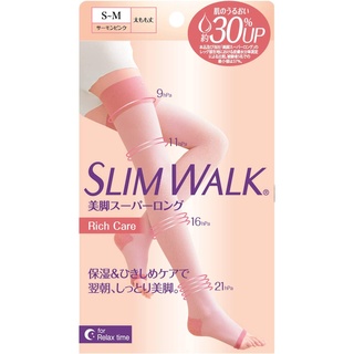 Direct from Japan Compression Socks Slim Walk Bikyaku Super Long Rich Care S-M Pink Bedtime Compression Socks AskDoctors Collagen Moisturizing