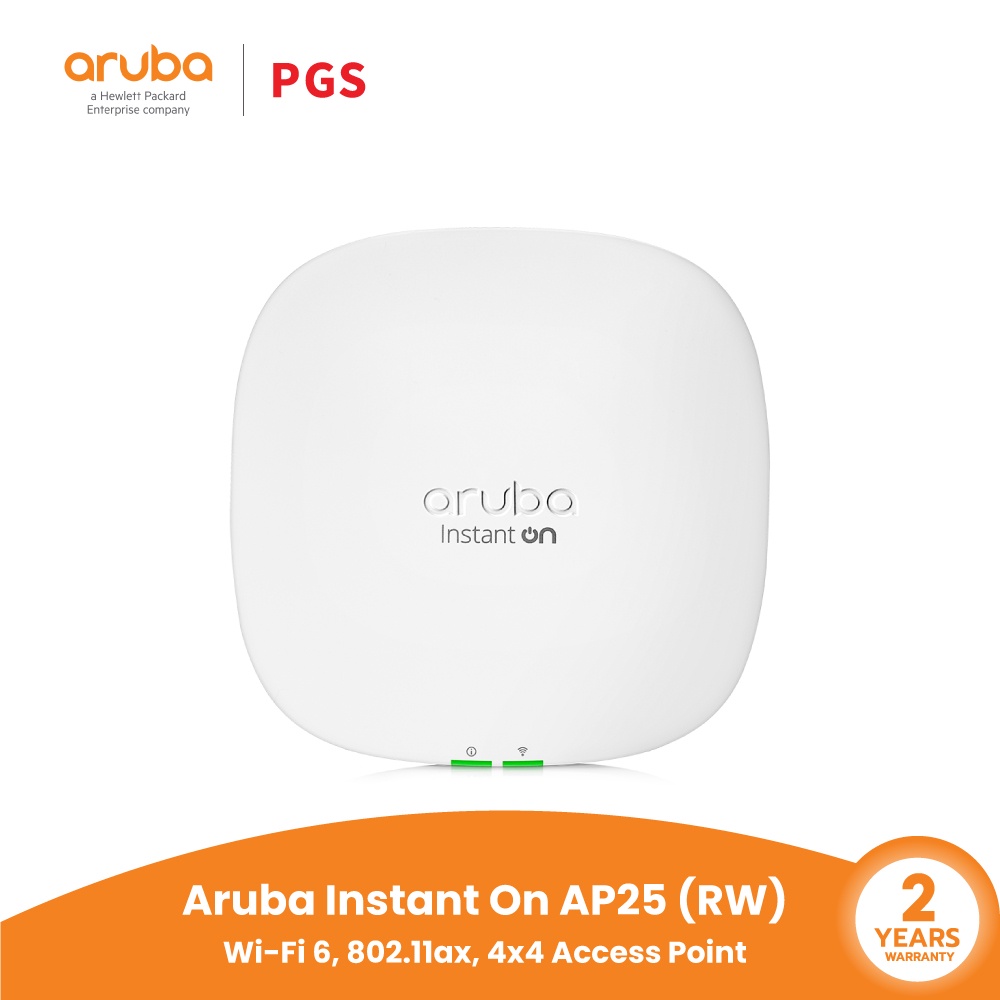 Aruba Instant On AP25 (RW) 4x4 Wi-Fi6 Indoor AP (อุปกรณ์กระจายสัญญาณ)