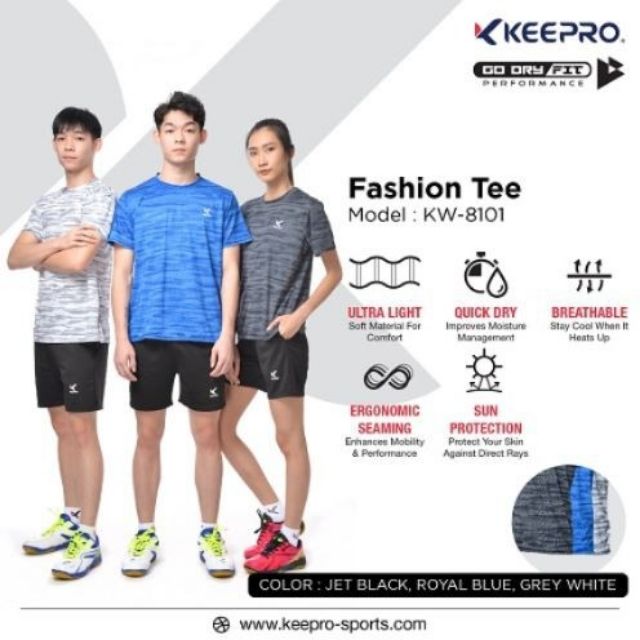 Keepro T-SHIRT (วัสดุ : Go Dry Fit)