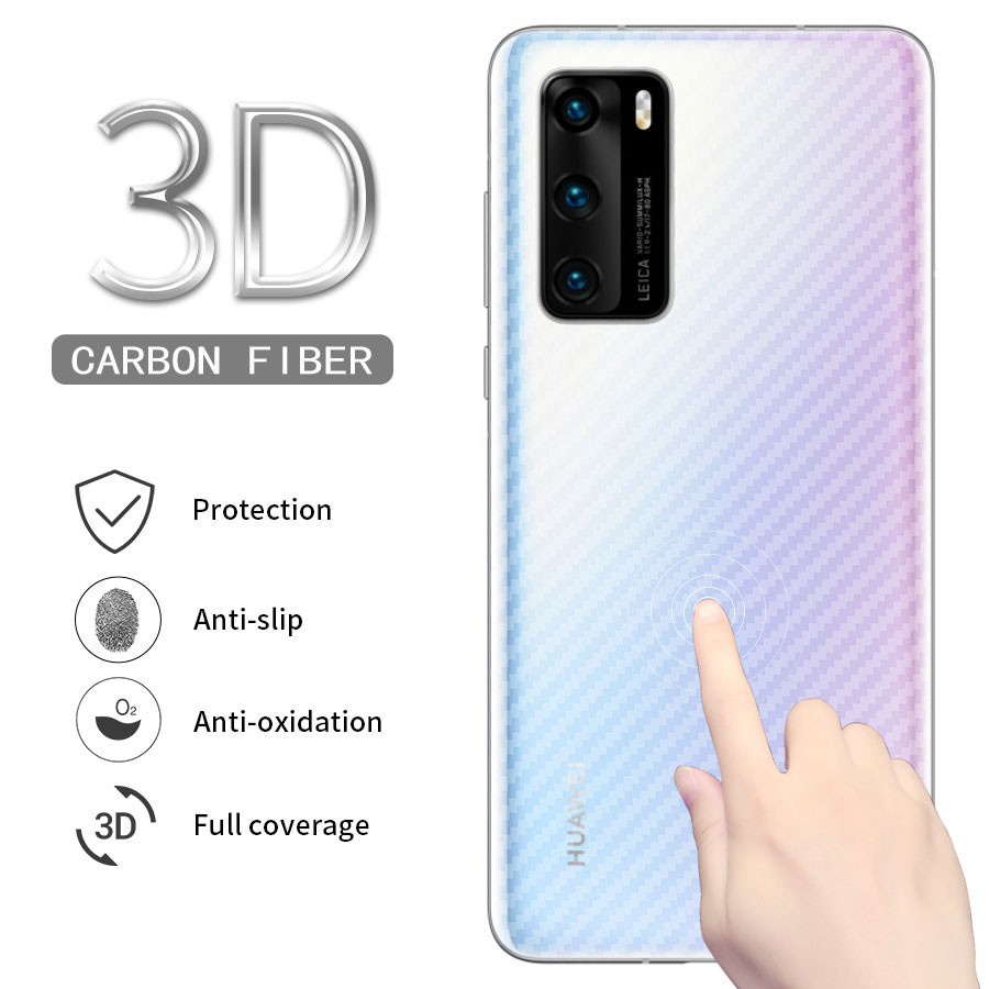 ฟิล์มคาร์บอนไฟเบอร์ใส 3D ป้องกันรอยหน้าจอสําหรับ Huawei Nova 7I 5T 4E 4 3E 3I 3 Y9S Y9 Prime Y7 Y6 P