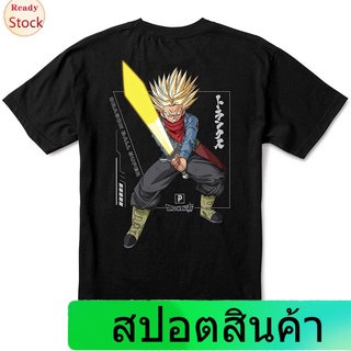 เสื้อยืดยอดนิยม Primitive Skateboards Shirt Dragonball Super Victory Trunks Black Popular T-shirts