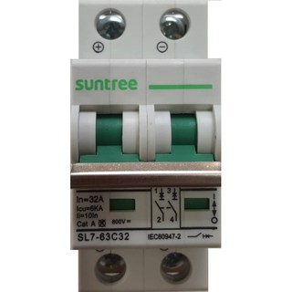 ป้องกันได้ป้องกันดี DC Breaker เบรกเกอร์ดีซี Suntree พิกัดกระแส 32A 800V