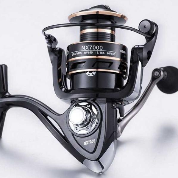 รอกตกปลา Shimano Laut Metal NX6000 Original Power Handle