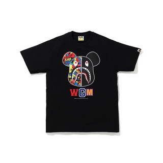 Bape- เสื้อยืดลําลอง แขนสั้น ทรงหลวม แฟชั่นสําหรับผู้ชาย และผู้หญิง