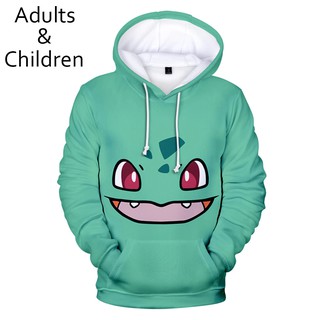 3D Anime Pokemon Hoodies เสื้อกันหนาวหมวกเสื้อ 3D Pokemon Hood Anime Pullovers