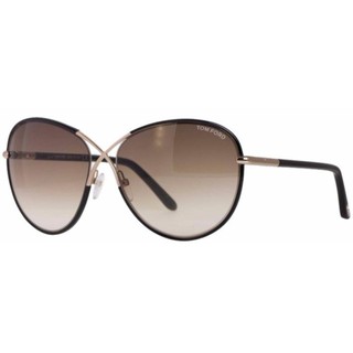 Tom Ford รุ่น Rosie Oversized Butterfly Black Brown Sunglasses (TF344 01B)