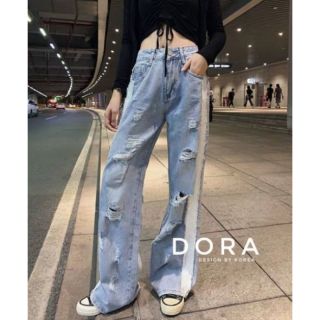 👖กางเกงยีนส์เอวสูงแต่งกระเป๋าใส่แล้วหุ่นดีเว่อ👖