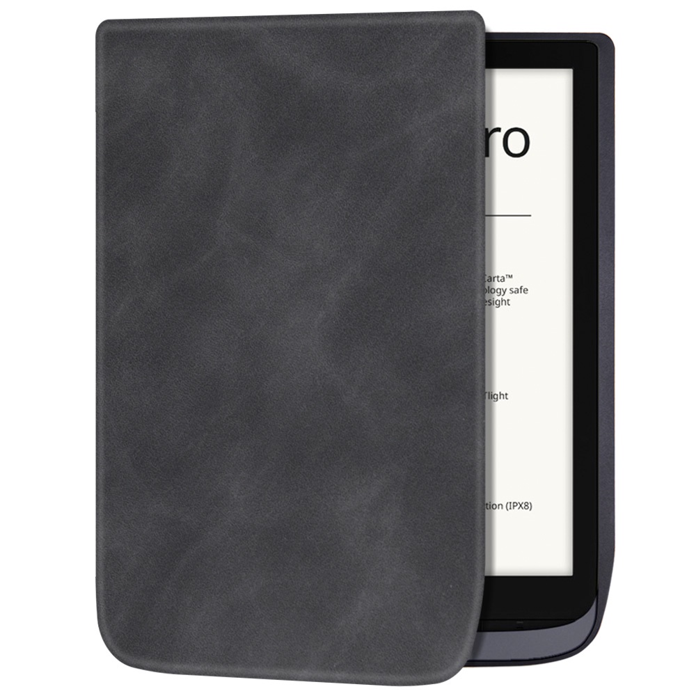 Slim Case for 7.8" PocketBook 740/740 Pro/740 Color eReader - Premium PU Leather Soft Shell Back Cover with Auto Sl