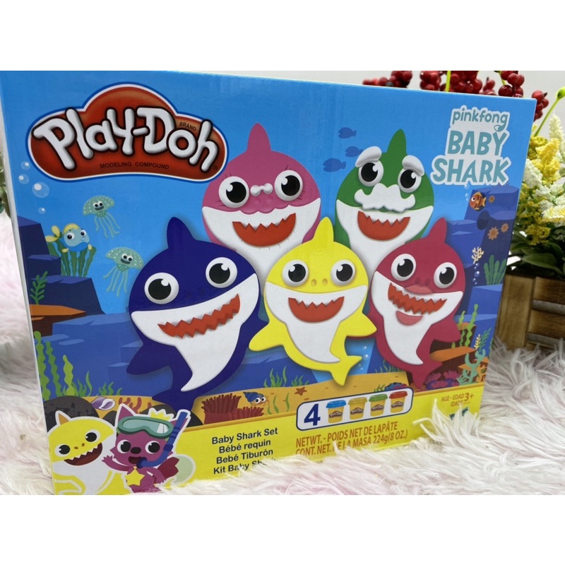 ของเล่นเด็ก แป้งโดว์ เบบี้ชาร์ค Babyshark Dough แป้งโดว์เด็กเล่น ของเล่นเสริมพัฒนาการเด็ก