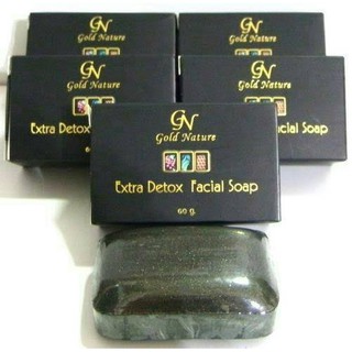 GN​ Gold​ Nature​ Extra Detox Facial Soap สบู่ดีท็อกซ์ สบู่ลดสิว 60g.