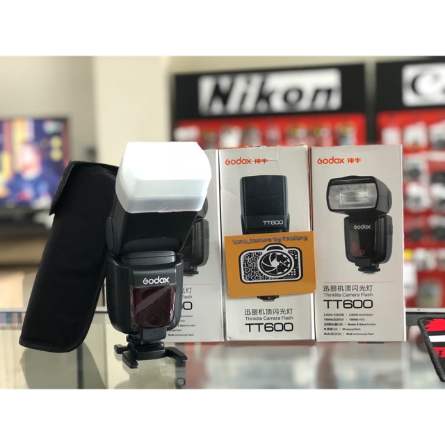 แฟลช GODOX TT600 แถมซอฟบอค GODOX TT 600 แฟลช แมนนวล รองรับกล้องทุกค่าย แถมฟรี Softbox