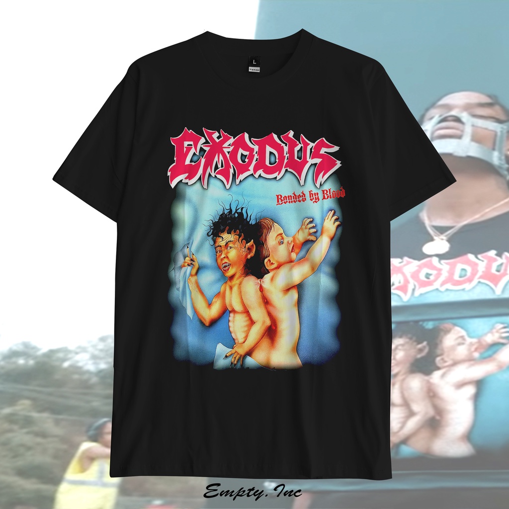 เสื้อยืดวง Exodus Bonded By Blood Travis Scott Tshirt