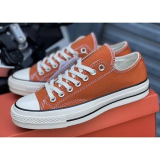 (ราคาพิเศษ) รุ่นสุดฮิตขายดี!!รองเท้าผ้าใบหุ้มส้น Converse  FirstString 1970s Repro​ Low-Top สีส้มโดดเด่น ส่งด่วน-ส่งเร็ว