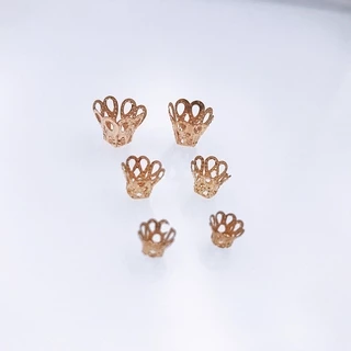ฝาครอบลูกปัดแก้วไวน์ แบบรูกลวง อุปกรณ์เสริม สําหรับทําเครื่องประดับ Diy จํานวน 200 ชิ้น ต่อล็อต