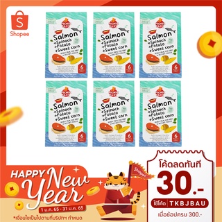 ซื้อ6แถม1!! Picnic BabyFood รสปลาแซลมอน+มันฝรั่ง+ข้าวโพด+ผักโขม x 6กล่อง