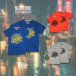 9nine เสื้อสกรีนกำมะหยี่ รุ่น VL502-4 ( สีน้ำเงิน/สีส้ม/สีเทาท้อป )
