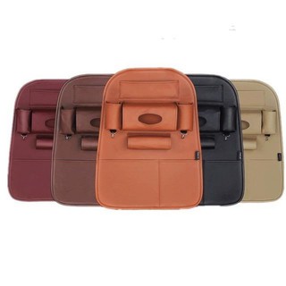 Car seat back pocket ที่แขวนหลังเบาะ จัดระเบียบหนัง PU 