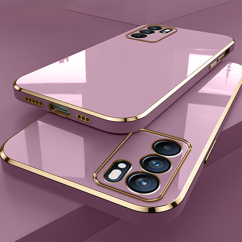 Shockproof Case For Oppo A15 A16 A9 2020 A5 2020 A54 A92 A31 2020 Phone Case Luxury Plating Soft TPU Back Cover