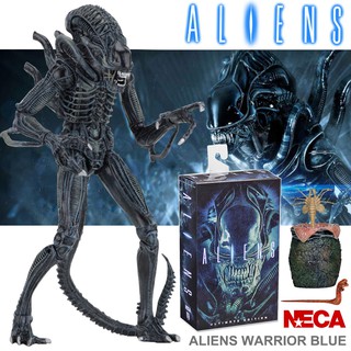 Figma งานแท้ Original ฟิกม่า NECA Reel Toys Aliens Warrior 1986 เอเลี่ยน 2 ฝูงมฤตยูนอกโลก Blue Alien Ultimate Edition