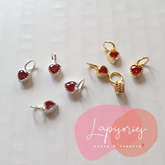 จี้เงินแท้925 หัวใจ คริสตัลญี่ปุ่น ดาวเคราะห์ สีเงิน สีทอง จี้ห้อยคอ จี้ห้อยกำไล ตัวตกแต่งกำไล DIY - รูปที่ 2