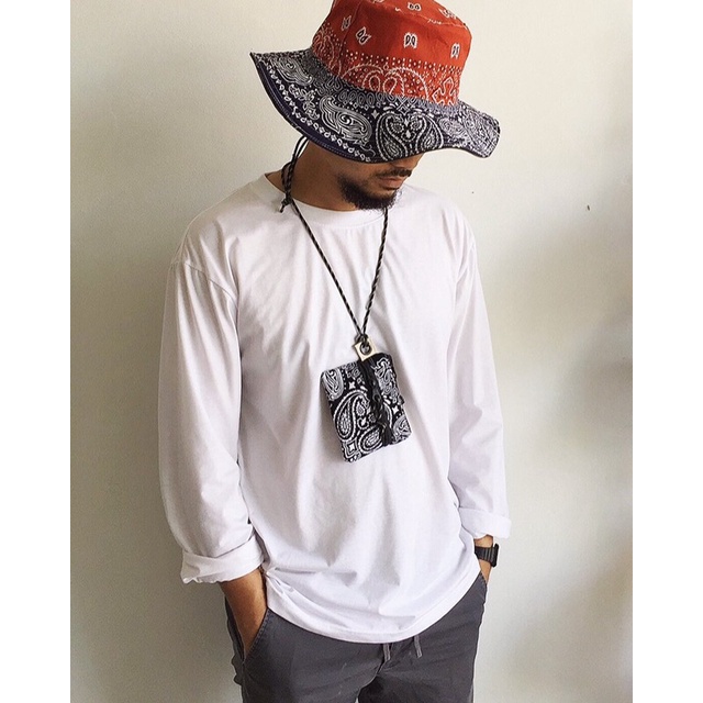 กระเป๋าคล้องคอลายผ้าเช็ดหน้า Bandanas ใส่เหรียญใส่บัตรatm