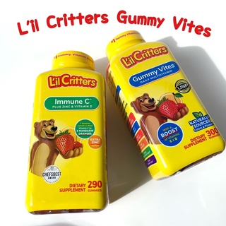 🔥SALE EXP06/24 Lil Critters, Immune C Plus Zinc &amp; Vitamin D เยลลี่วิตามินเสริมภูมิและวิตามินจำเป็นสำหรับเด็ก