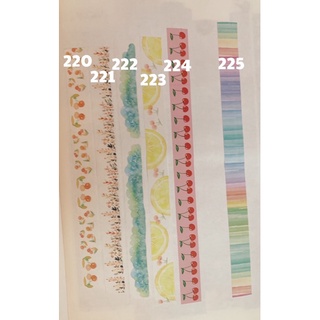 WASHI TAPES#16 วาชิเทป แบ่งขาย เทป หลายลาย