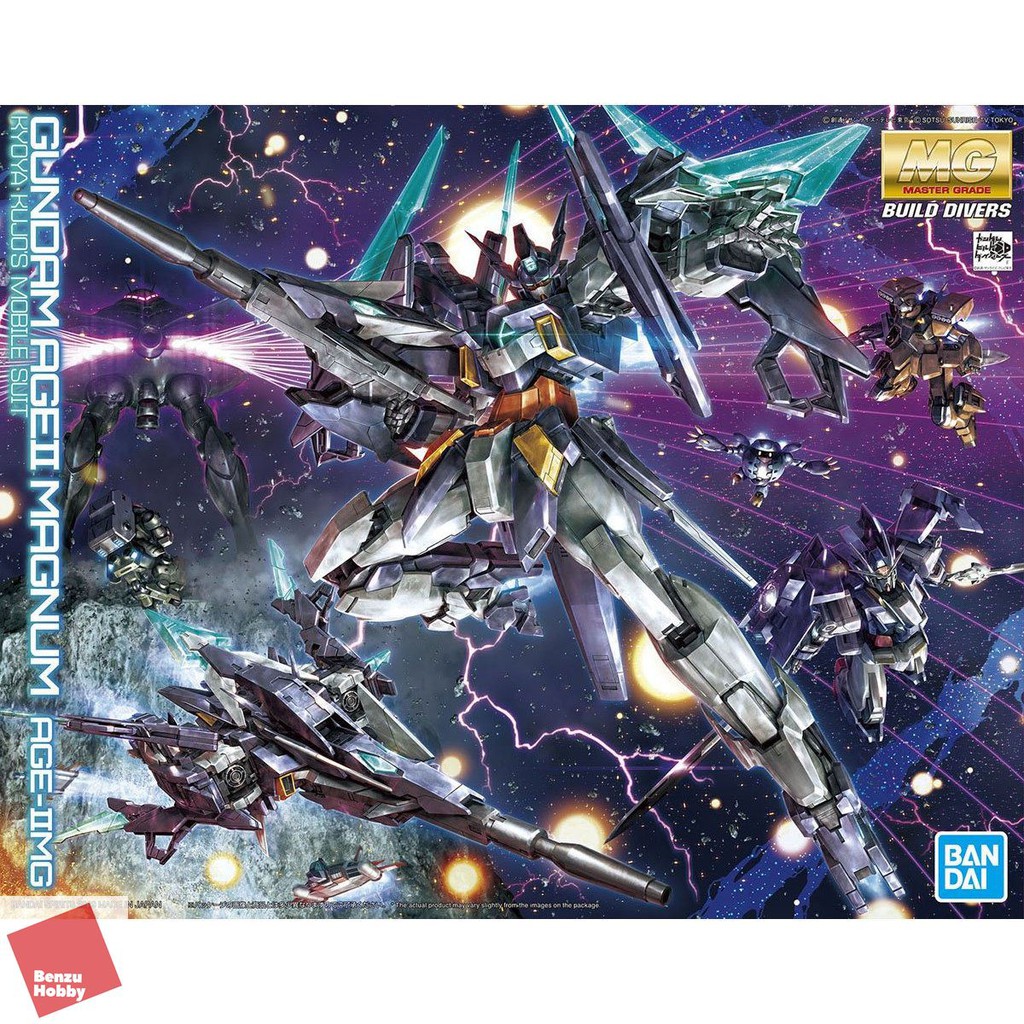 **พร้อมส่ง** MG 1/100 GUNDAM AGE II MAGNUM ( AGEII ) logoฟ้า AGE2