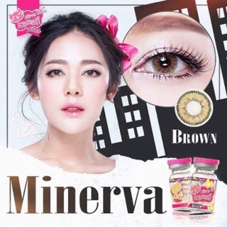 🌸 Kitty kawaii mini Minerva brown  (ขนาดเท่าตา คู่เล็ก) Dia 14.2