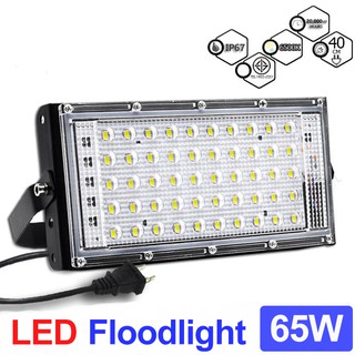 Otokoไฟ ไฟสปอตไลท์ ไฟส่องทาง ไฟถนน เเสงสีขาว led light Floodlight 65w 100W 125W พร้อมปลั๊กไฟ(รุ่นใหม่)Supshop