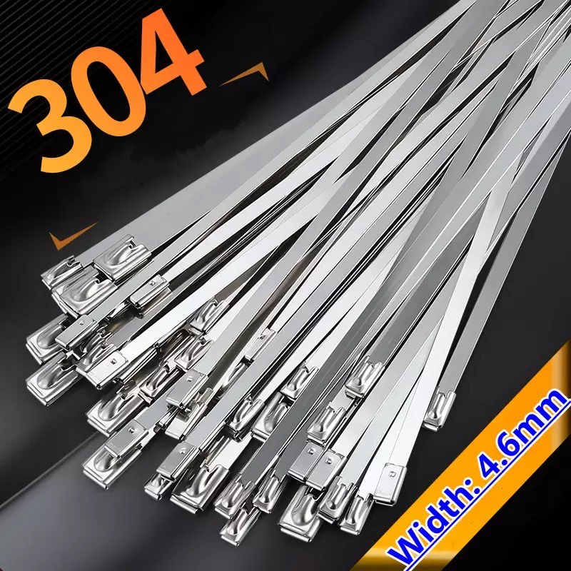 10 ชิ้น Cable Tie  เคเบิ้ลไทร์ เคเบิลไทร์ สแตนเลส สายรัด สายรัดของ สายรัดเคเบิ้ลไทร์ เคเบิ้ลไทร์เหล็