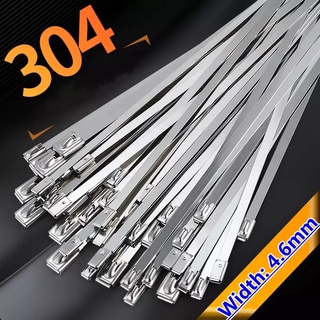 10 ชิ้น Cable Tie  เคเบิ้ลไทร์ เคเบิลไทร์ สแตนเลส สายรัด สายรัดของ สายรัดเคเบิ้ลไทร์ เคเบิ้ลไทร์เหล็ก สายรัดเหล็ก