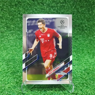 ขาย การ์ด Topps Chrome Uefa Champions League UCL 2020-21 Robert Lewandowski Base Bayern Muchen การ์ดฟุตบอล cards swapper