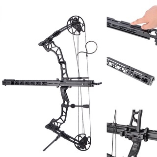 Orbital Compound โยนโบว์ 15 มม. เหล็ก Ball Mount 10 Bursts เดี่ยว/คู่โยนสวิทช์ Recurve Bow Steel Ball ยิง