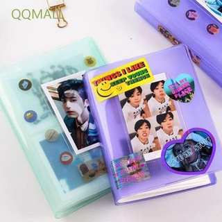 Qqmall อัลบั้มใส่นามบัตรรูปภาพ 64 สีหลากสี