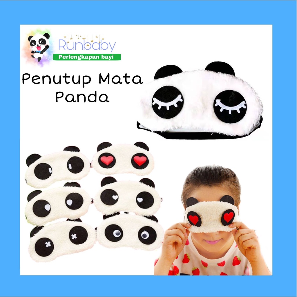 MATA RUN198 IMPORTED PANDA CHARACTER EYE COVER / CUTE CHARACTER SLEEPING EYE COVER