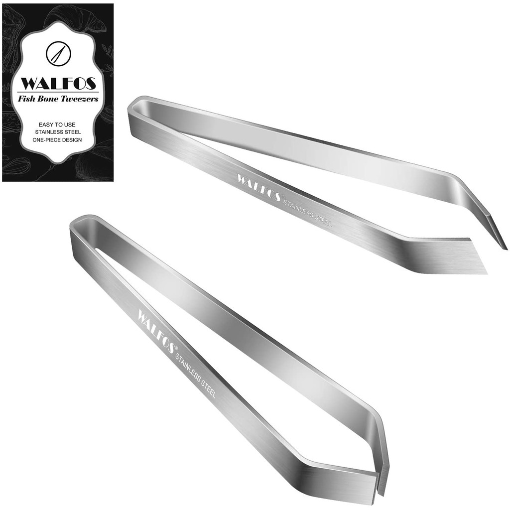 Walfos อุปกรณ์คีมสแตนเลสสําหรับใช้ในการทําความสะอาดกระดูกปลา