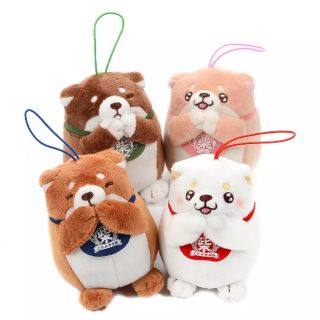 ตุ๊กตาชิบะ Chuken Mochi Shiba Begging Mini Strap Plush Collection