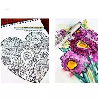 (พร้อมส่ง) ปากกามาร์กเกอร์ Sakura Pigma Micron 12 ขนาด สําหรับวาดภาพ