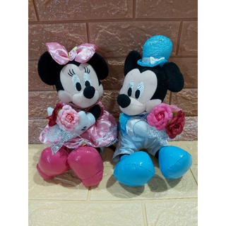 Mickey&amp;Minnie Mouse ตุ๊กตามิกกี้เมาส์ มินนี่เมาส์ ตุ๊กตาคู่